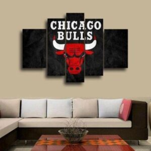Chicago Bulls 1 - Sport 5 Panel Canvas Art Wall Decor