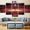 Chicago Bulls 4 - Sport 5 Panel Canvas Art Wall Decor