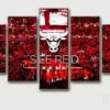 Chicago Bulls “A Sea Of Red” - Sport 5 Panel Canvas Art Wall Decor