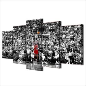 Chicago Bulls Michael Jordan 23 - Sport 5 Panel Canvas Art Wall Decor