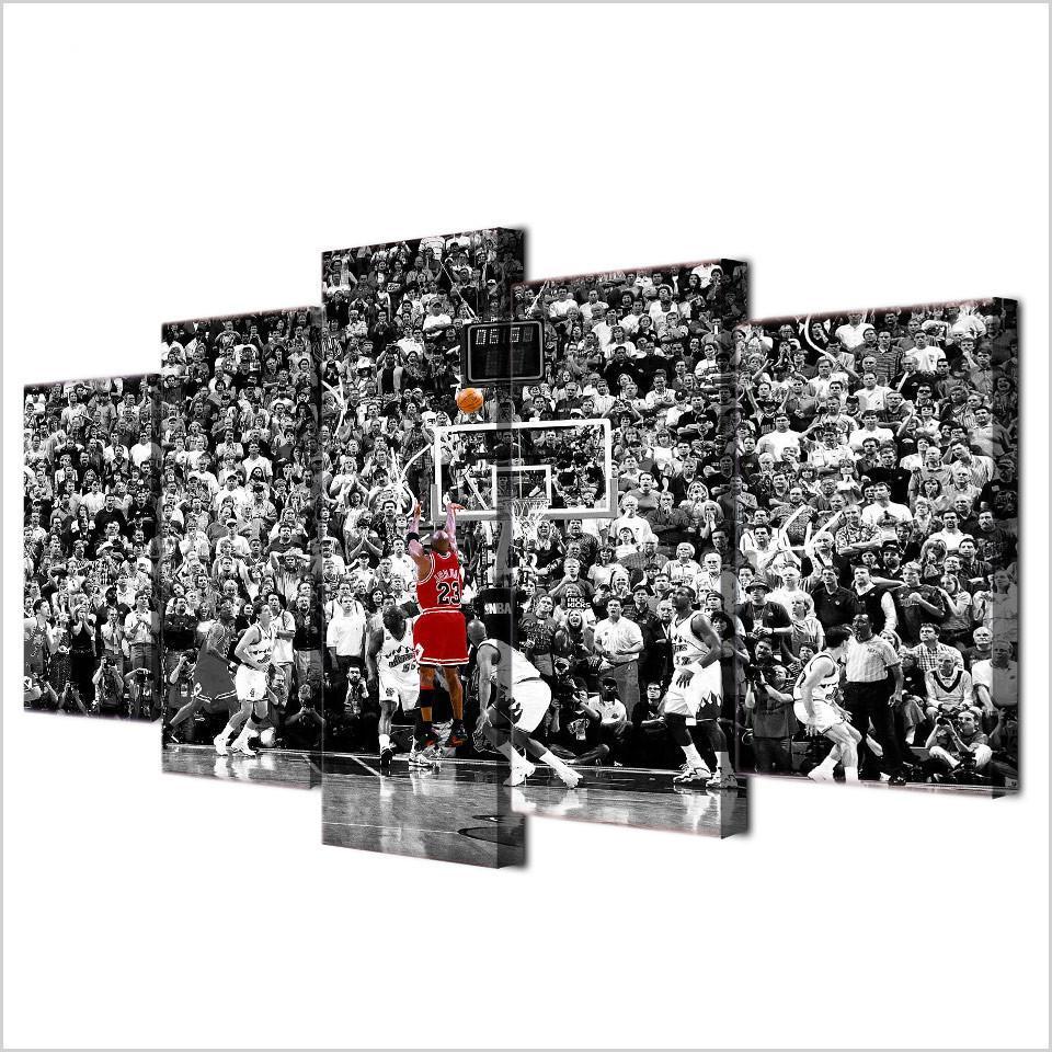 Chicago Bulls Michael Jordan 23 - Sport 5 Panel Canvas Art Wall Decor Chicago Bulls Michael Jordan 23 - Sport 5 Panel Canvas Art Wall Decor