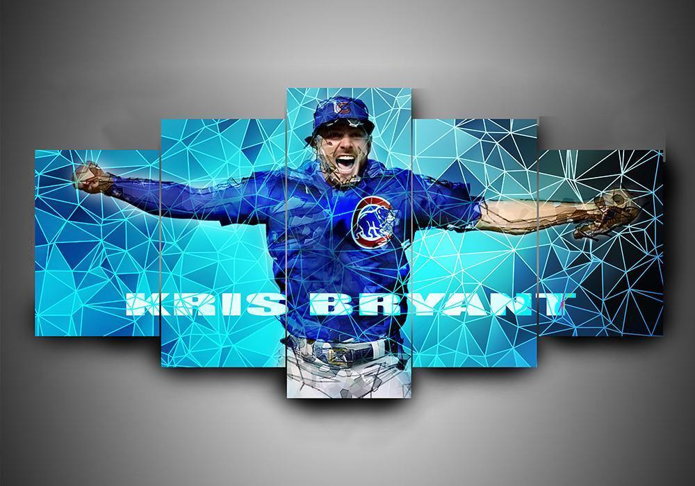 Chicago Cub 4 - Sport 5 Panel Canvas Art Wall Decor Chicago Cub 4 - Sport 5 Panel Canvas Art Wall Decor