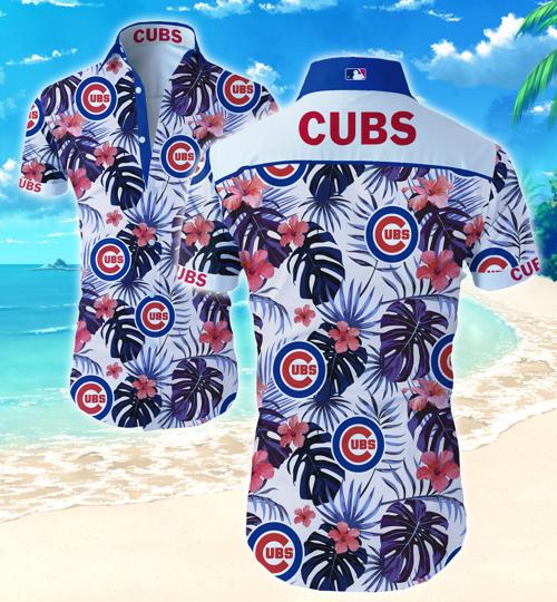 Chicago Cubs Hawaiian Shirt Summer Button Up Chicago Cubs Hawaiian Shirt Summer Button Up