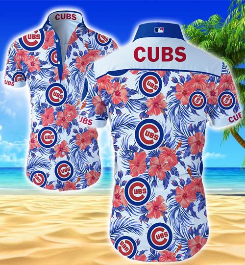 Chicago Cubs Hawaiian Shirt Summer Button Up Chicago Cubs Hawaiian Shirt Summer Button Up