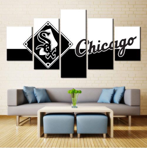Chicago White Sox Sports Team - Sport 5 Panel Canvas Art Wall Decor Chicago White Sox Sports Team - Sport 5 Panel Canvas Art Wall Decor