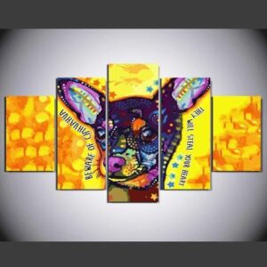 Chihuahua Thief - Animal 5 Panel Canvas Art Wall Decor