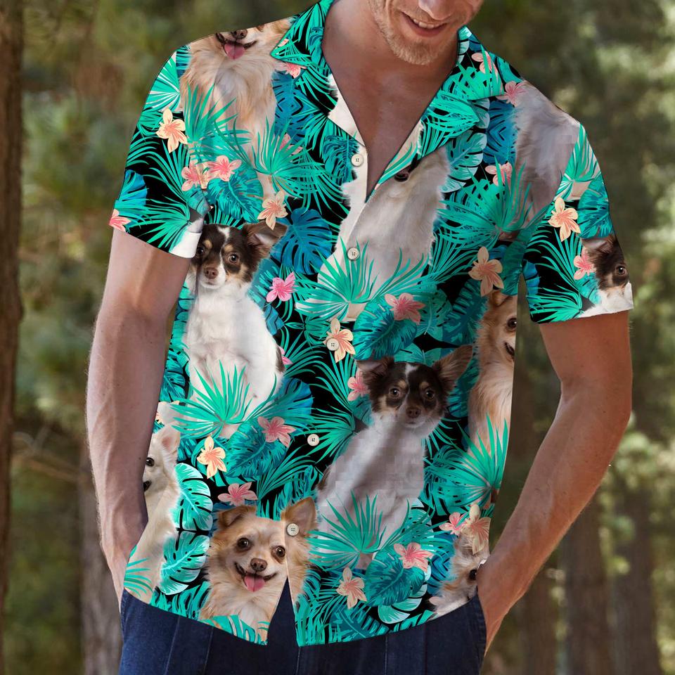 Chihuahua Tropical Hawaiian Shirt Chihuahua Tropical Hawaiian Shirt