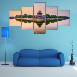 China At The Imperial City North Gate - Nature 5 Panel Canvas Art Wall Decor