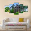 China Folk Culture Villages - Automative 5 Panel Canvas Art Wall Decor