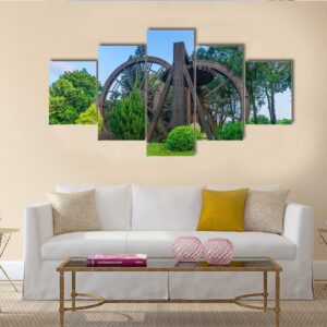China Folk Culture Villages - Automative 5 Panel Canvas Art Wall Decor