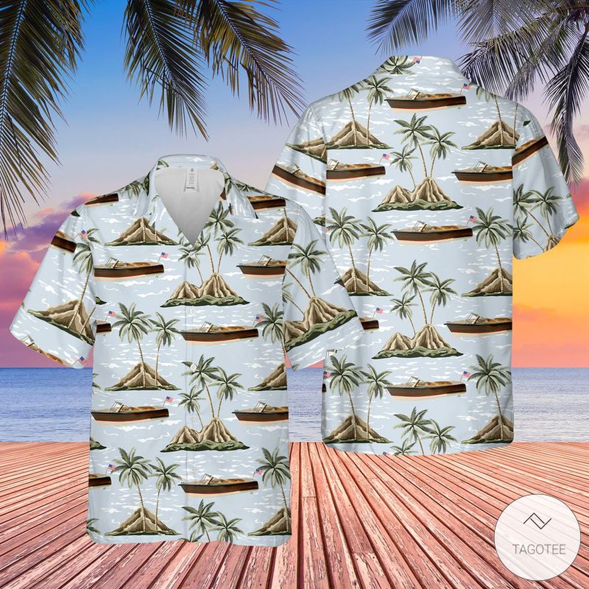 Chris-Craft Boats Hawaiian Shirt Chris-Craft Boats Hawaiian Shirt
