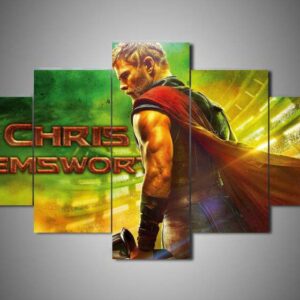 Chris Hemsworth 2 - Famous Person 5 Panel Canvas Art Wall Decor