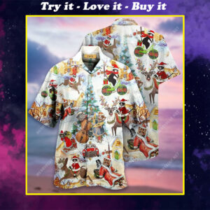 Christmas And Cats Full Printing Hawaiian Shirt