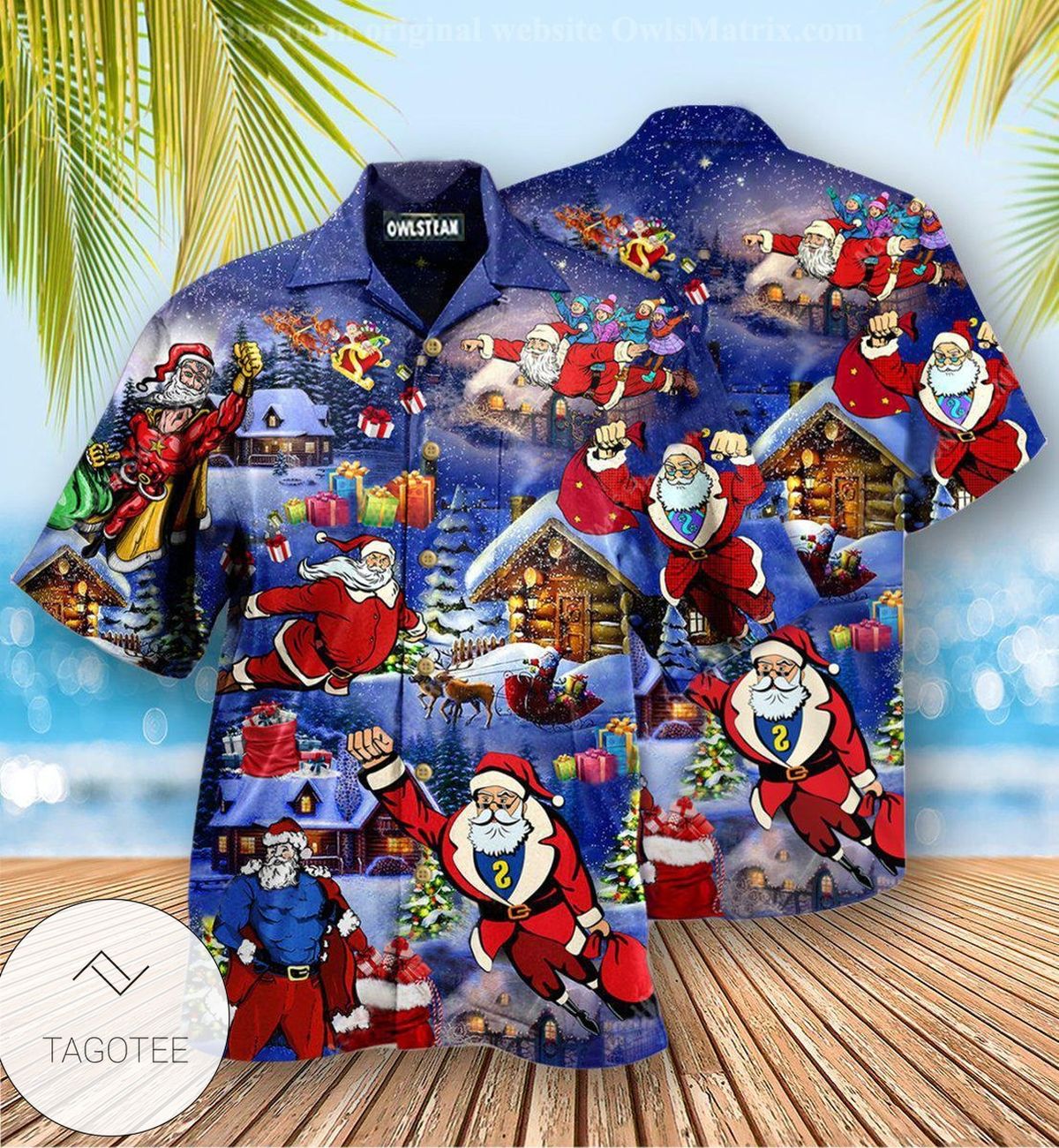 Christmas Flying Super Santa Edition Hawaiian Shirt Christmas Flying Super Santa Edition Hawaiian Shirt