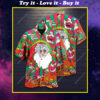 Christmas Hippie Santa Full Printing Hawaiian Shirt