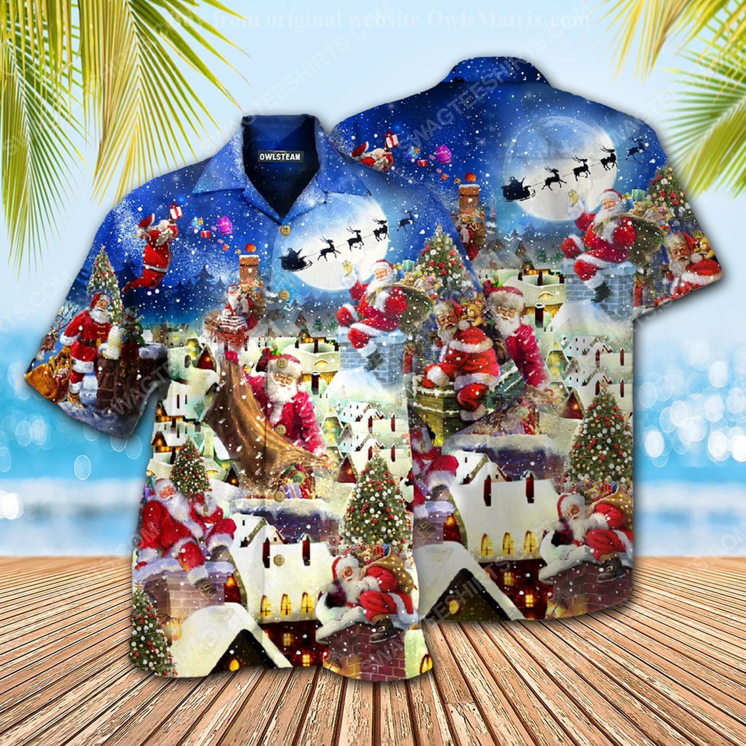 Christmas Holiday Santa Claus Can Deliver Presents Hawaiian Shirt Christmas Holiday Santa Claus Can Deliver Presents Hawaiian Shirt