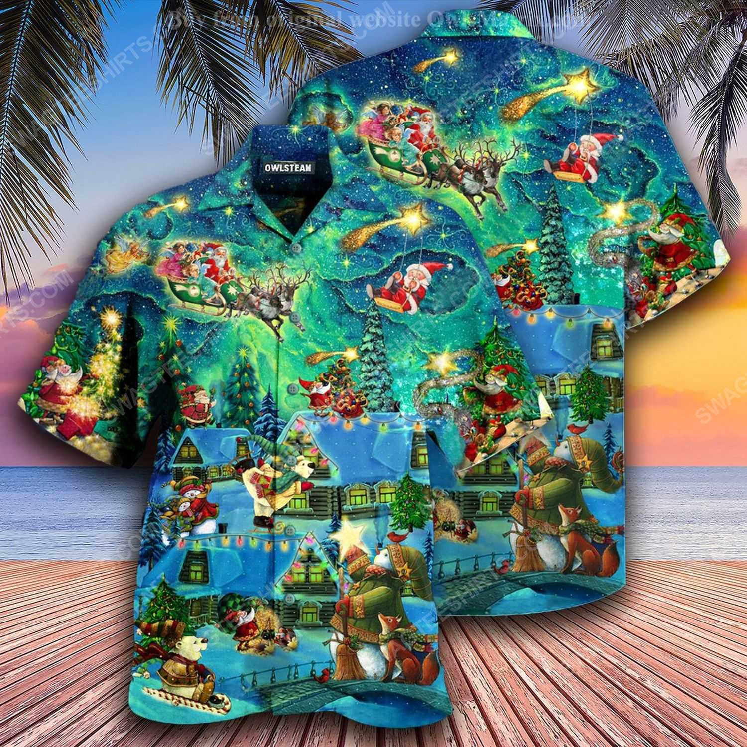 Christmas Holiday The Magical Night Full Print Hawaiian Shirt Christmas Holiday The Magical Night Full Print Hawaiian Shirt