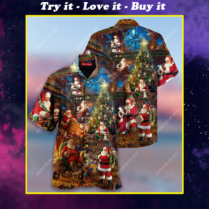 Christmas House Of Santa Claus Full Printing Hawaiian Shirt