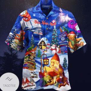 Christmas Reading Book Make Me Happy Hawaiian Shirt
