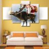 Christmas Xmas Holiday Cheer 12 - Christmas 5 Panel Canvas Art Wall Decor