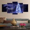 Christmas Xmas Holiday Cheer 13 - Christmas 5 Panel Canvas Art Wall Decor
