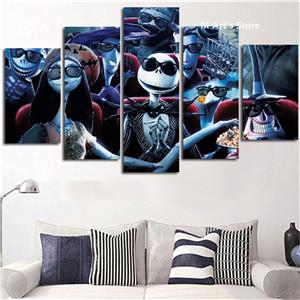 Christmas Xmas Holiday Cheer 16 - Christmas 5 Panel Canvas Art Wall Decor