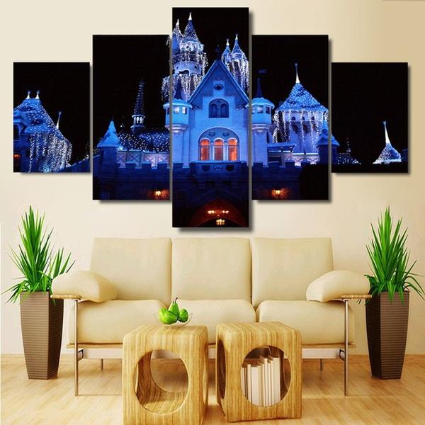 Christmas Xmas Holiday Cheer 18 - Christmas 5 Panel Canvas Art Wall Decor Christmas Xmas Holiday Cheer 18 - Christmas 5 Panel Canvas Art Wall Decor