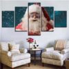 Christmas Xmas Holiday Cheer 2 - Christmas 5 Panel Canvas Art Wall Decor