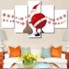 Christmas Xmas Holiday Cheer 5 - Christmas 5 Panel Canvas Art Wall Decor