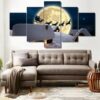Christmas Xmas Holiday Cheer 7 - Christmas 5 Panel Canvas Art Wall Decor