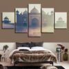 Church Cathedral - Nature 5 Panel Canvas Art Wall Decor