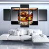 Cigar And Jack - Cigar 5 Panel Canvas Art Wall Decor