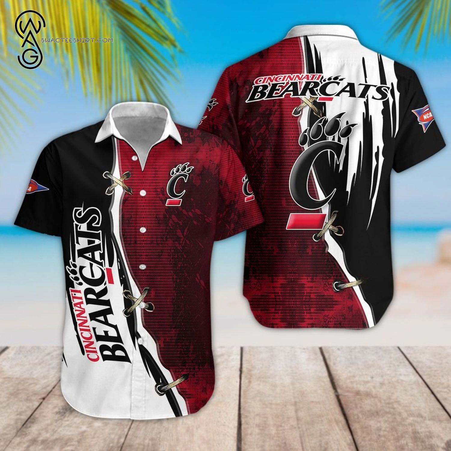 Cincinnati Bearcats Football Team Hawaiian Shirt Cincinnati Bearcats Football Team Hawaiian Shirt