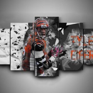 Cincinnati Bengals- Tyler Eifert - Sport 5 Panel Canvas Art Wall Decor
