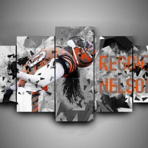 Cincinnati Bengals - Reggie Nelson - Sport 5 Panel Canvas Art Wall Decor