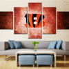 Cincinnati Bengals - Sport 5 Panel Canvas Art Wall Decor