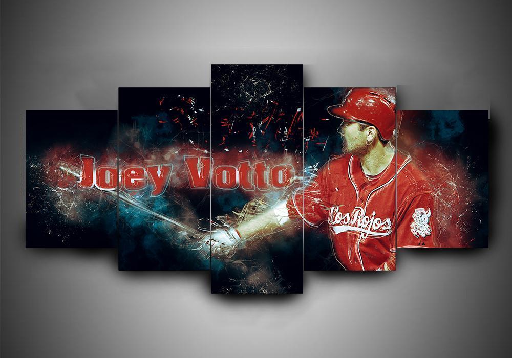 Cincinnati Reds 2 - Sport 5 Panel Canvas Art Wall Decor Cincinnati Reds 2 - Sport 5 Panel Canvas Art Wall Decor