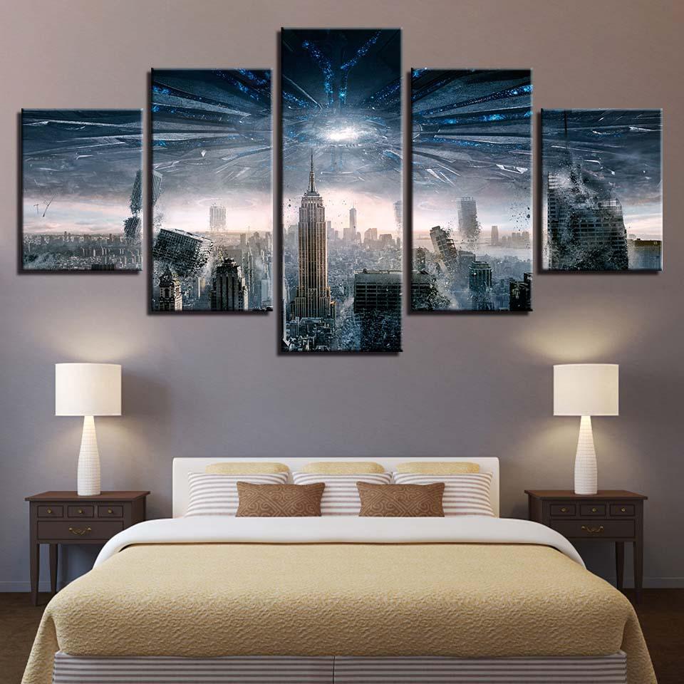 City Building 10 - Nature 5 Panel Canvas Art Wall Decor City Building 10 - Nature 5 Panel Canvas Art Wall Decor
