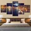 City Building 11 - Nature 5 Panel Canvas Art Wall Decor