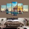 City Building 26 - Nature 5 Panel Canvas Art Wall Decor