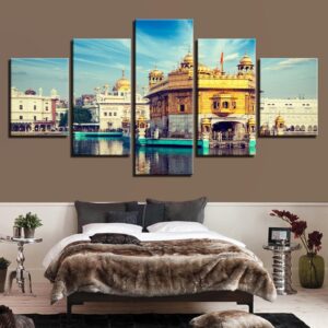 City Building 26 - Nature 5 Panel Canvas Art Wall Decor