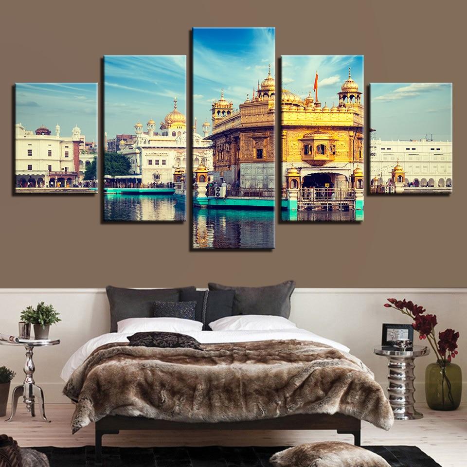 City Building 26 - Nature 5 Panel Canvas Art Wall Decor City Building 26 - Nature 5 Panel Canvas Art Wall Decor