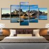 City Building 29 - Nature 5 Panel Canvas Art Wall Decor