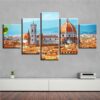 City Building 37 - Nature 5 Panel Canvas Art Wall Decor