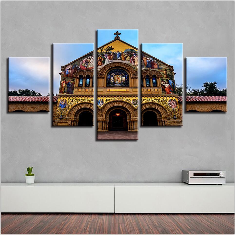 City Building 38 - Nature 5 Panel Canvas Art Wall Decor City Building 38 - Nature 5 Panel Canvas Art Wall Decor