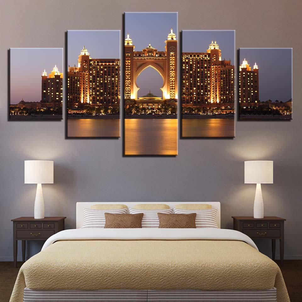 City Building 4 - Nature 5 Panel Canvas Art Wall Decor City Building 4 - Nature 5 Panel Canvas Art Wall Decor