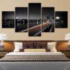 City Building 5 - Nature 5 Panel Canvas Art Wall Decor