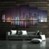 City Construction Scenery - Nature 5 Panel Canvas Art Wall Decor