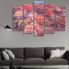 City Xinjiang China Panoramic View - Nature 5 Panel Canvas Art Wall Decor