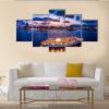 Cityscape Of Kowloon District In China - Nature 5 Panel Canvas Art Wall Decor